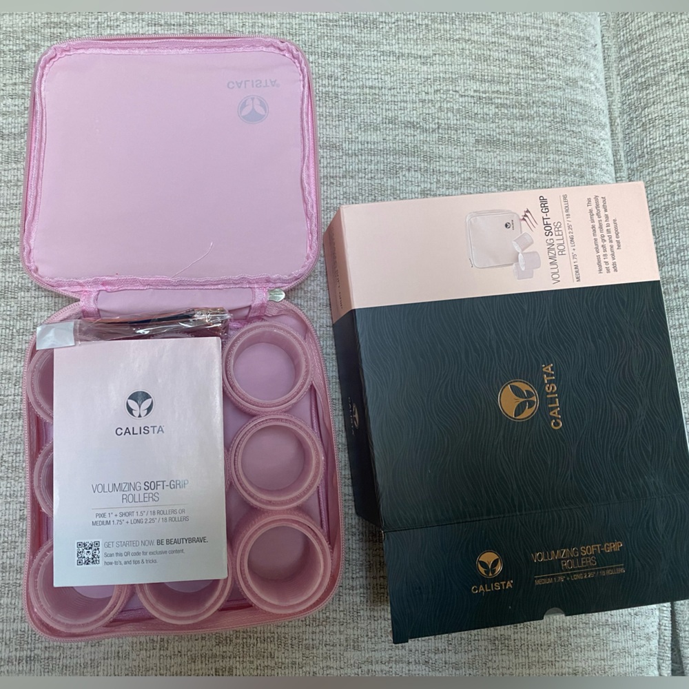 Calista soft grip volumizing rollers and clips